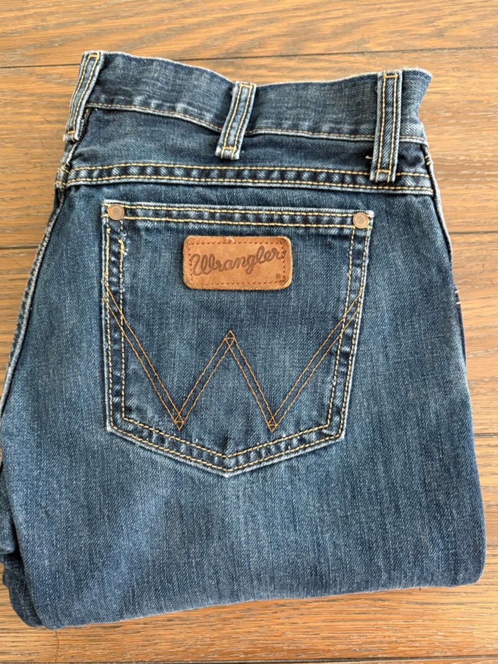 Wrangler Retro Men's Bootcut Jeans - Dark Blue Size 30x30